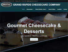 Tablet Screenshot of grcheesecake.com